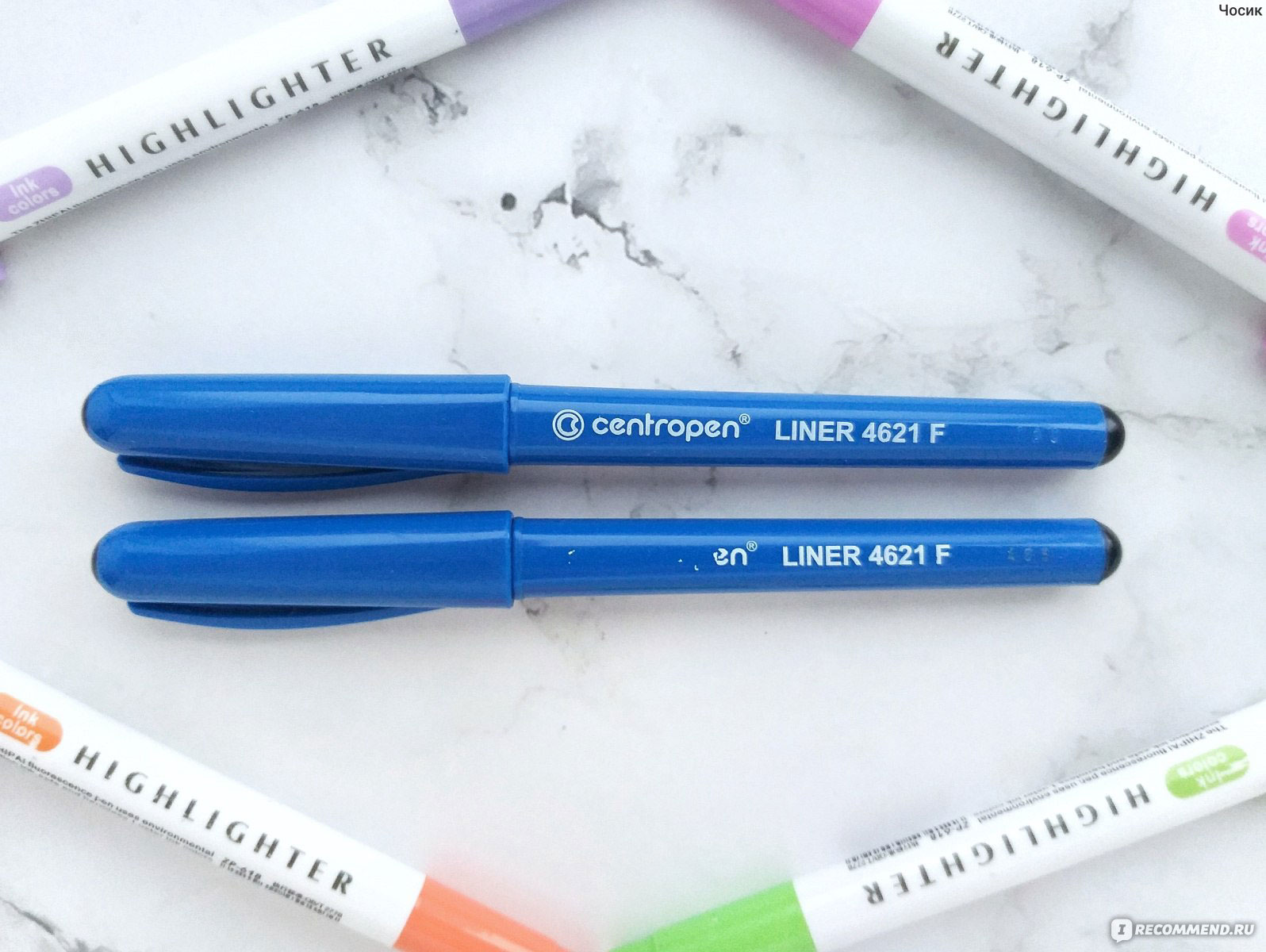 Лінер Ergoline 0.3мм.(F), корпус, син., ст., чорн. 4621 Centropen - фото 7