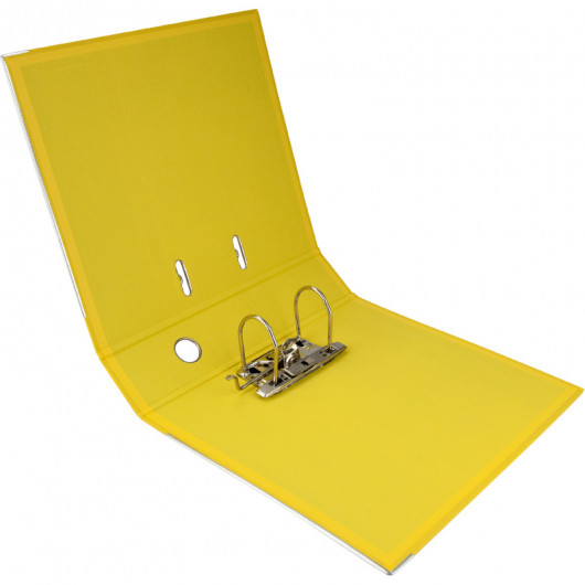 Реєстратор 7,5см. А4 (PP), двосторонній, жовт. Axent Delta - фото 5