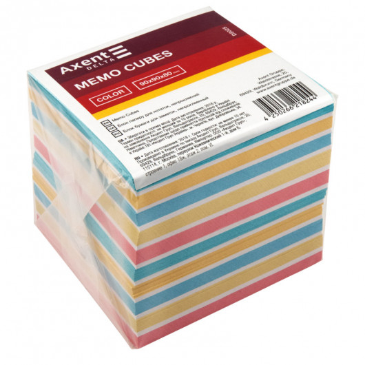 Блок для запису неклеєний 9*9*80мм., Delta (D8025) Color Axent - фото 4