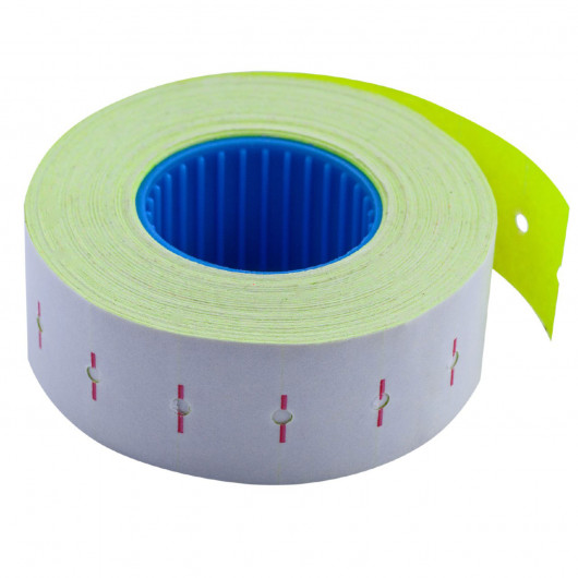 Этикет-лента 22*12мм., прямоугольная, внутренняя намотка, 1000шт./рул., 10рул/уп., жел. BuroMax - фото 3