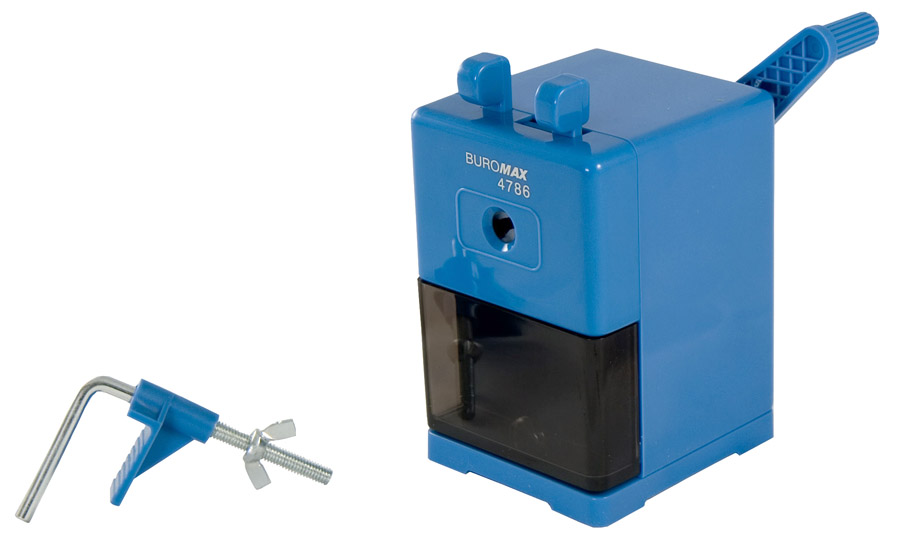 Точилка механічна, з'ємний контейнер, струбцина для кріплення BuroMax - фото 8