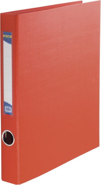 Папка А4, 40мм., 4кільця, картон PVC покриття, червон. BuroMax - фото 5