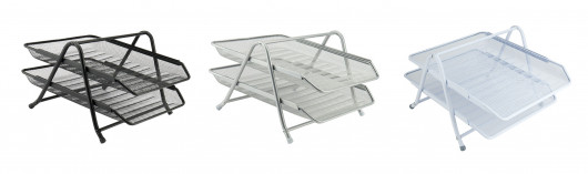 Лоток горизонтальный 2 в 1 металлический, черн. Axent - фото 5