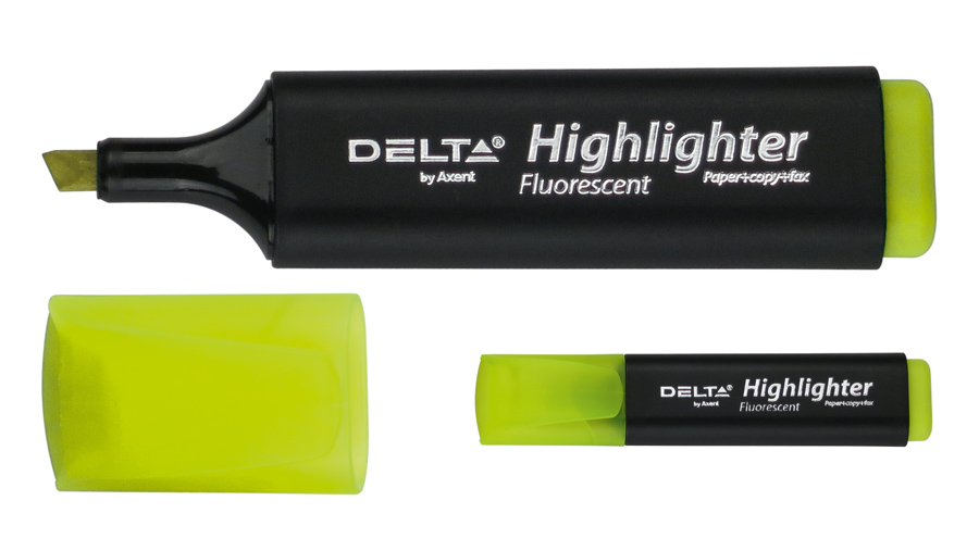 Маркер текстовий флюоресцентний 1-5мм., жовт. Axent Delta - фото 4