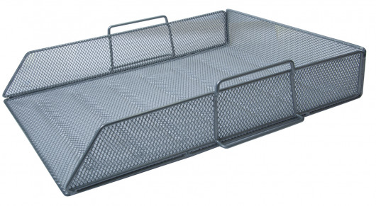 Лоток горизонтальный для бумаг, металлический, серебр. BuroMax - фото 5