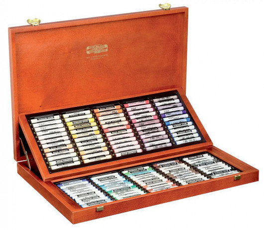 Пастель суха напівтверда 120 кольорів, TOISON D'OR 8539, в дерев'яному двуярусному футлярі Koh-i-noor - фото 8