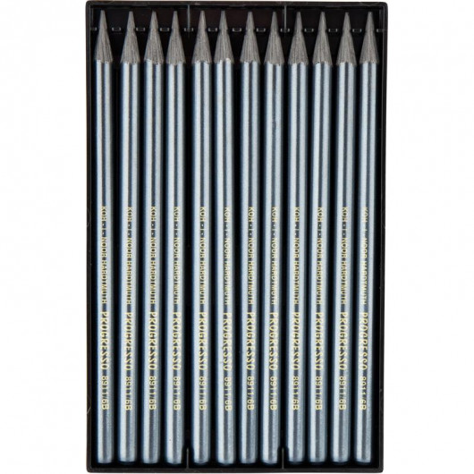Олівець бездеревний цільнографітний Progresso 8911, твердість 6B Koh-i-noor - фото 7