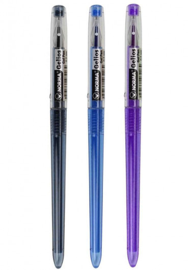 Гельова ручка Gelios, корпус черн., ст. чорн. NORMA - фото 8