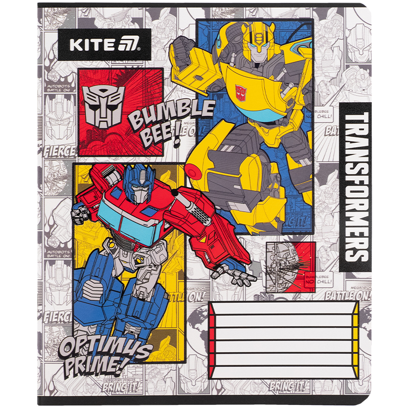 Зошит 12 арк., кл., гібр. лак + УФ лак, Transformers (TF25-232) Kite - фото 9