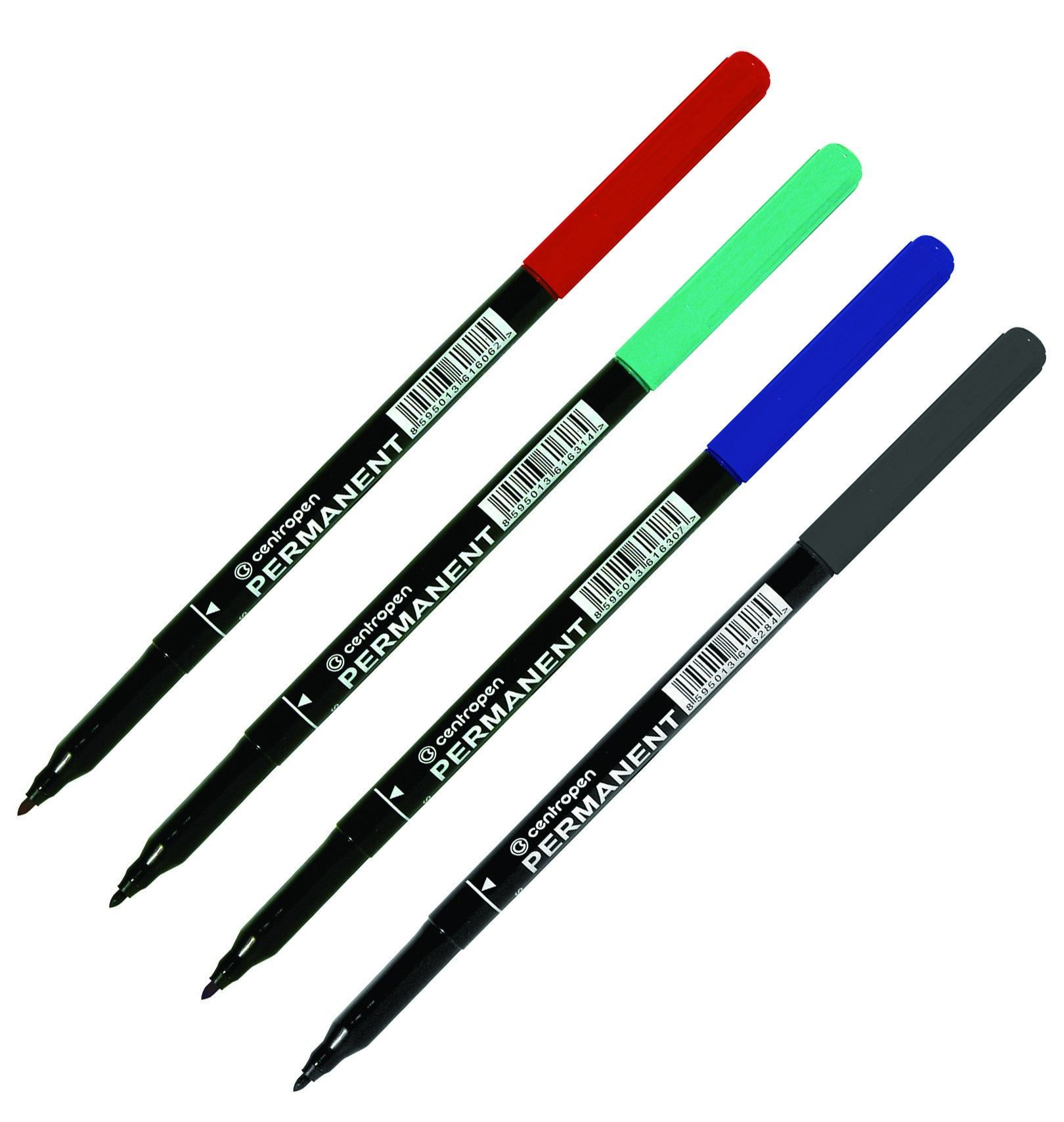 Маркер перманентний, круглий наконечник, 1мм.(М), 2536, син. Centropen - фото 4