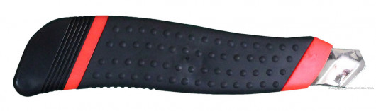 Нож канцелярский большой 18мм., метал. направляющая, прорезиненный корпус NORMA - фото 5