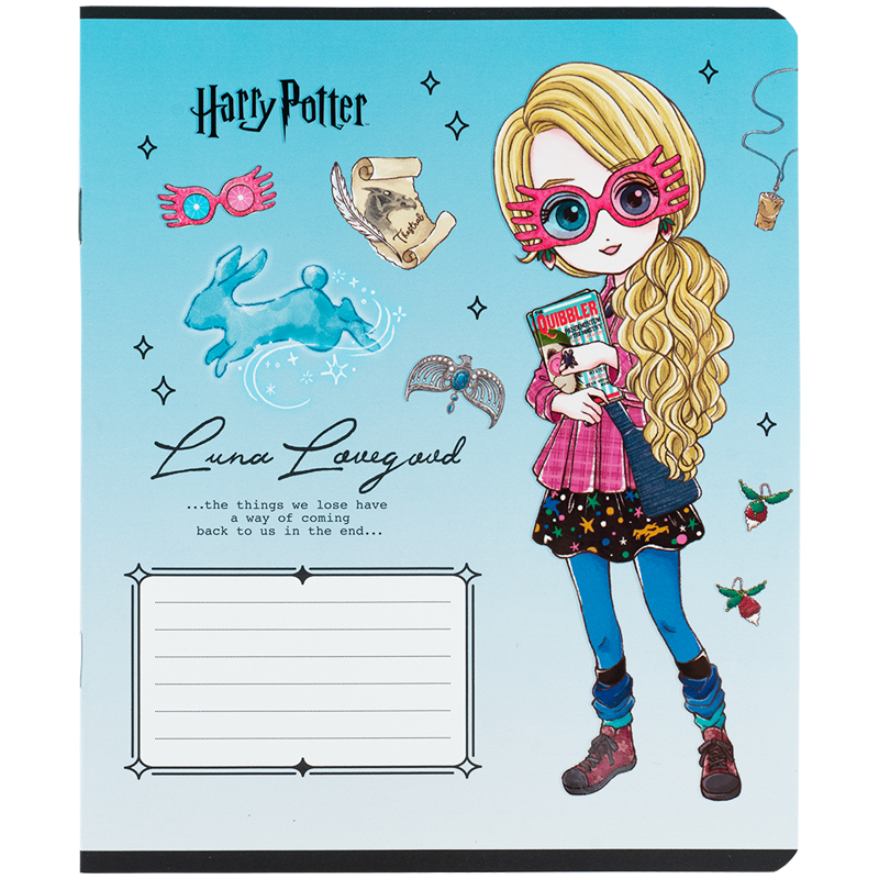 Тетрадь 12 лист., кл., софт тач + УФ лак, Harry Potter-2 (HP25-232-2) Kite - фото 17