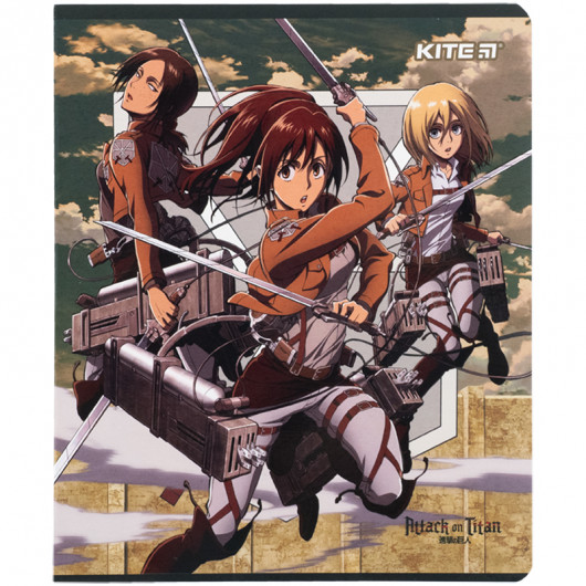 Зошит 24 арк., кл., софт тач + УФ лак, Attack on Titan (AT24-238) Kite - фото 11