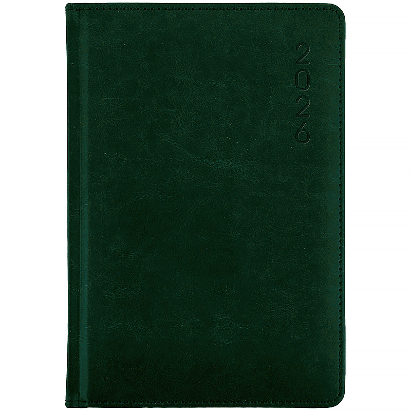 Ежедневник 2026 Classic Lux, 145*210, слп/т темно-зеленый Axent - фото 2