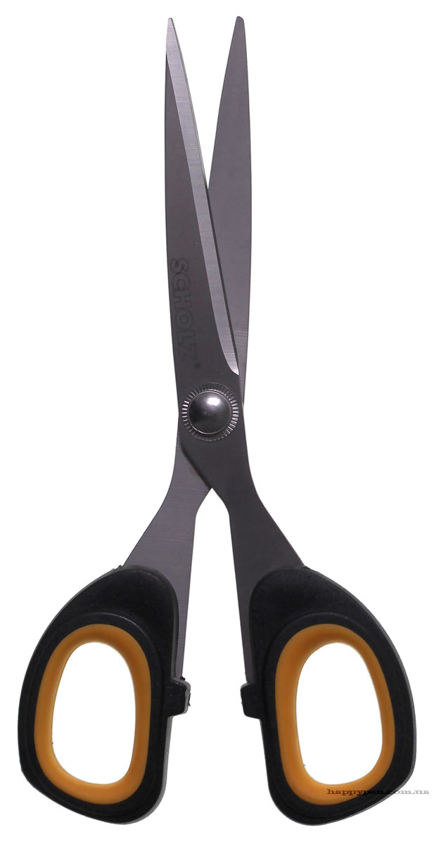 Ножницы 18см., прорезиненные ручки и утолщенные лезвия с титановым покрытием Scholz - фото 4