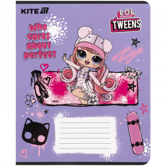 Тетрадь 12 лист., кл., софт тач + УФ лак, LO (LO25-232) Kite - фото 13