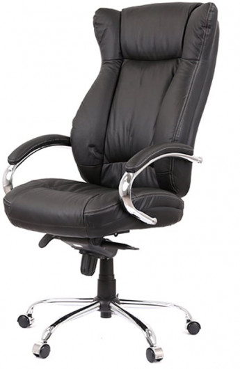 Кресло для руководителя Бадалона CH MB (Кожа LC-A), черн. АКЛАС - фото 21