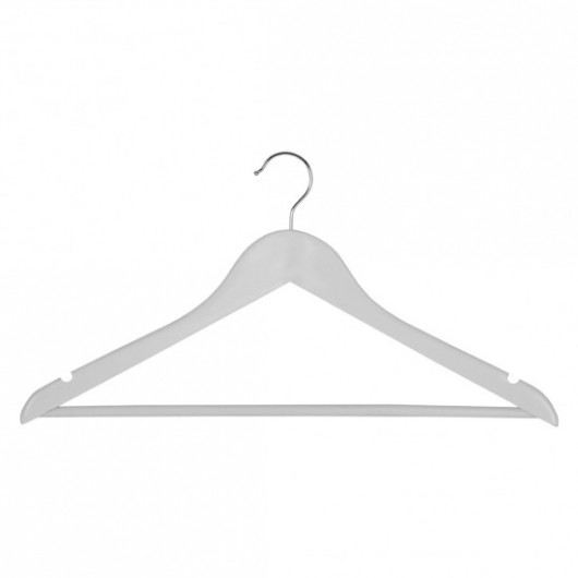 Вешалка деревянная для одежды Everyday, с перекладиной, 44,5см. х 1,2см. х 23см., бел. Китай - фото 2