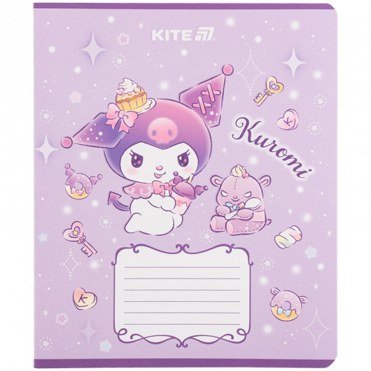 Тетрадь 12 лист., кл., УФ лак + глитер, Hello Kitty-3 (HK25-232-3) Kite - фото 13