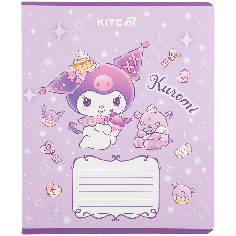 Тетрадь 12 лист., кл., УФ лак + глитер, Hello Kitty-3 (HK25-232-3) Kite - фото 13