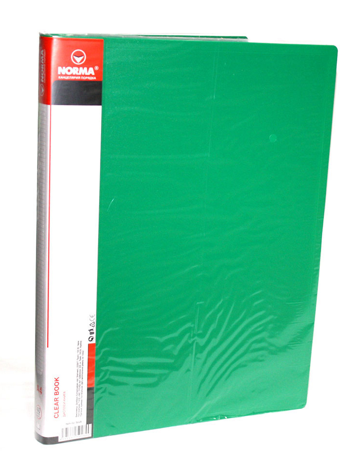 Папка на 40 файлов, толщина 650мкм., зелен. NORMA - фото 3