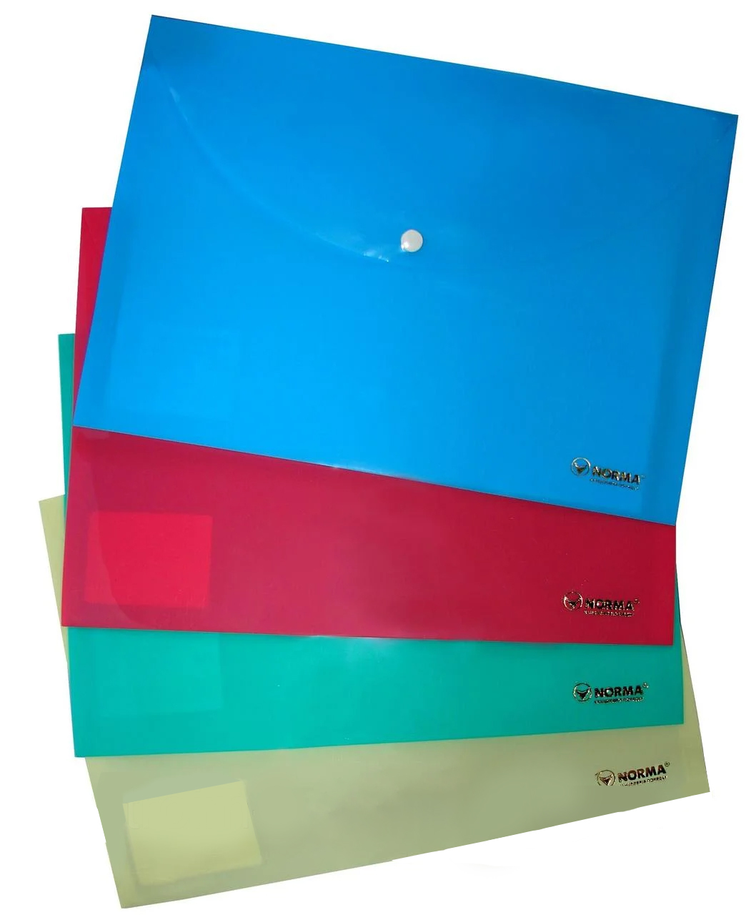 Папка-конверт на кнопке А4, Pastel, 160мкм., непрозр., розов. NORMA - фото 2