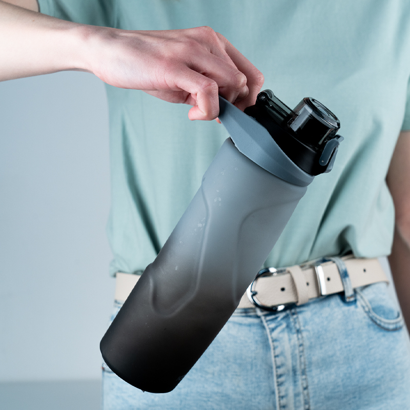 Бутылочка для воды, 760 мл, серо-черная Kite - фото 5