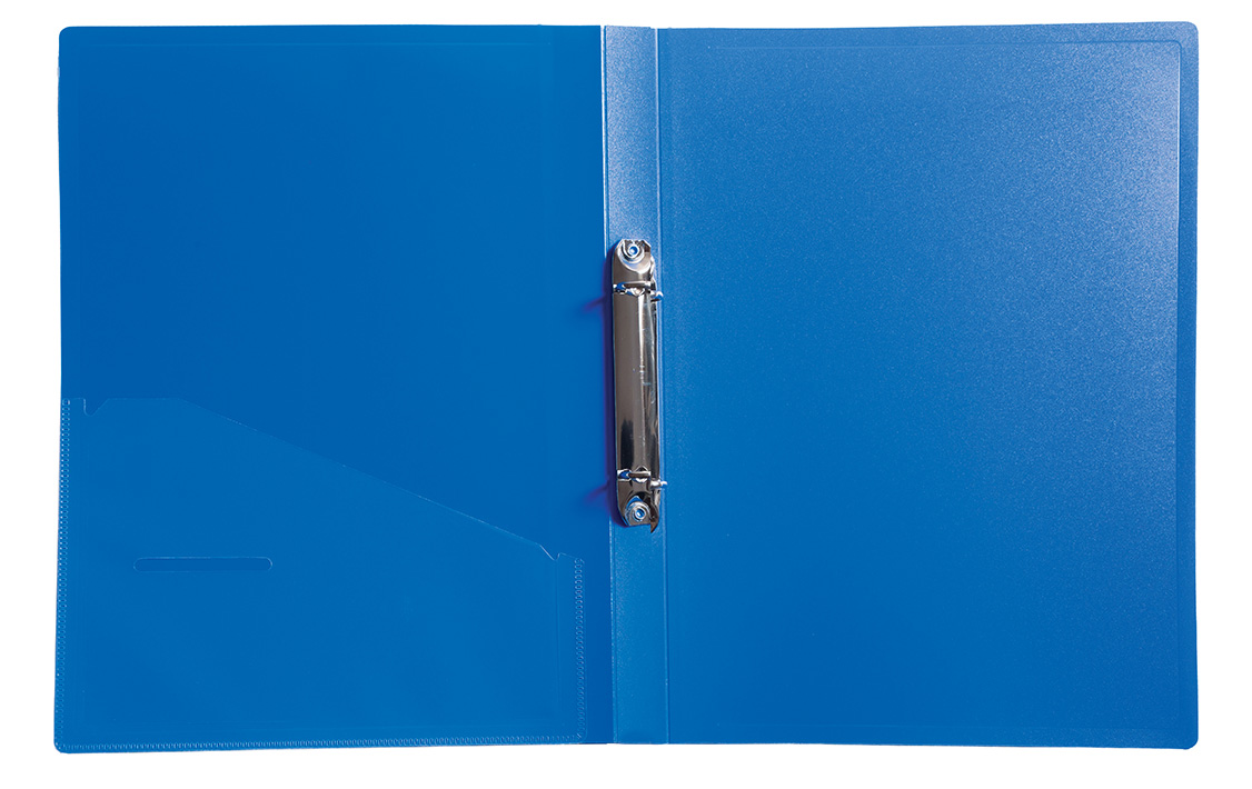 Папка А4, 2 кільця, 25мм., пластик, внутрішня кишеня, син. Scholz - фото 4
