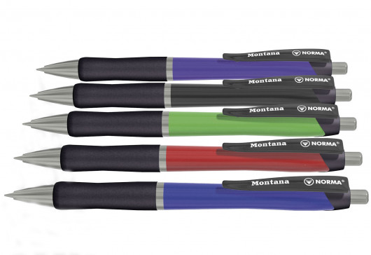 Ручка шариковая автоматическая Montana, корпус ассорт., стержень син. NORMA - фото 3