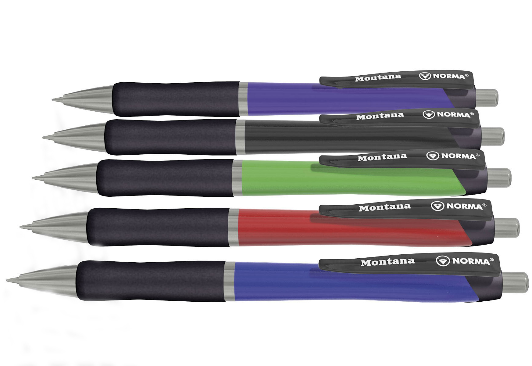 Ручка шариковая автоматическая Montana, корпус ассорт., стержень син. NORMA - фото 3