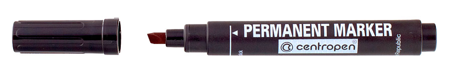 Маркер перманентный, клиновидное острие 1-4,6мм. 8576, черн. Centropen - фото 5