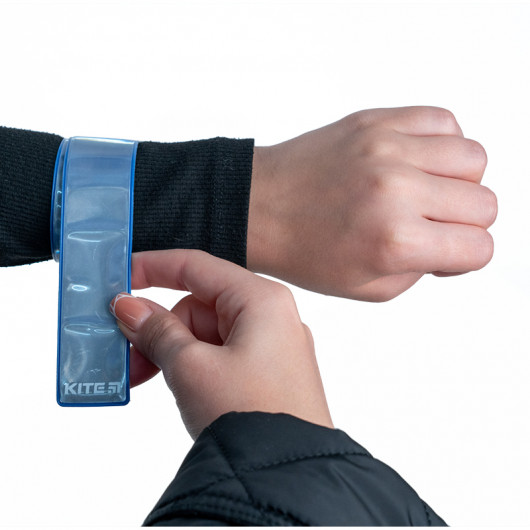 Набір браслетів світловідбиваючих, синій індіго Kite - фото 4