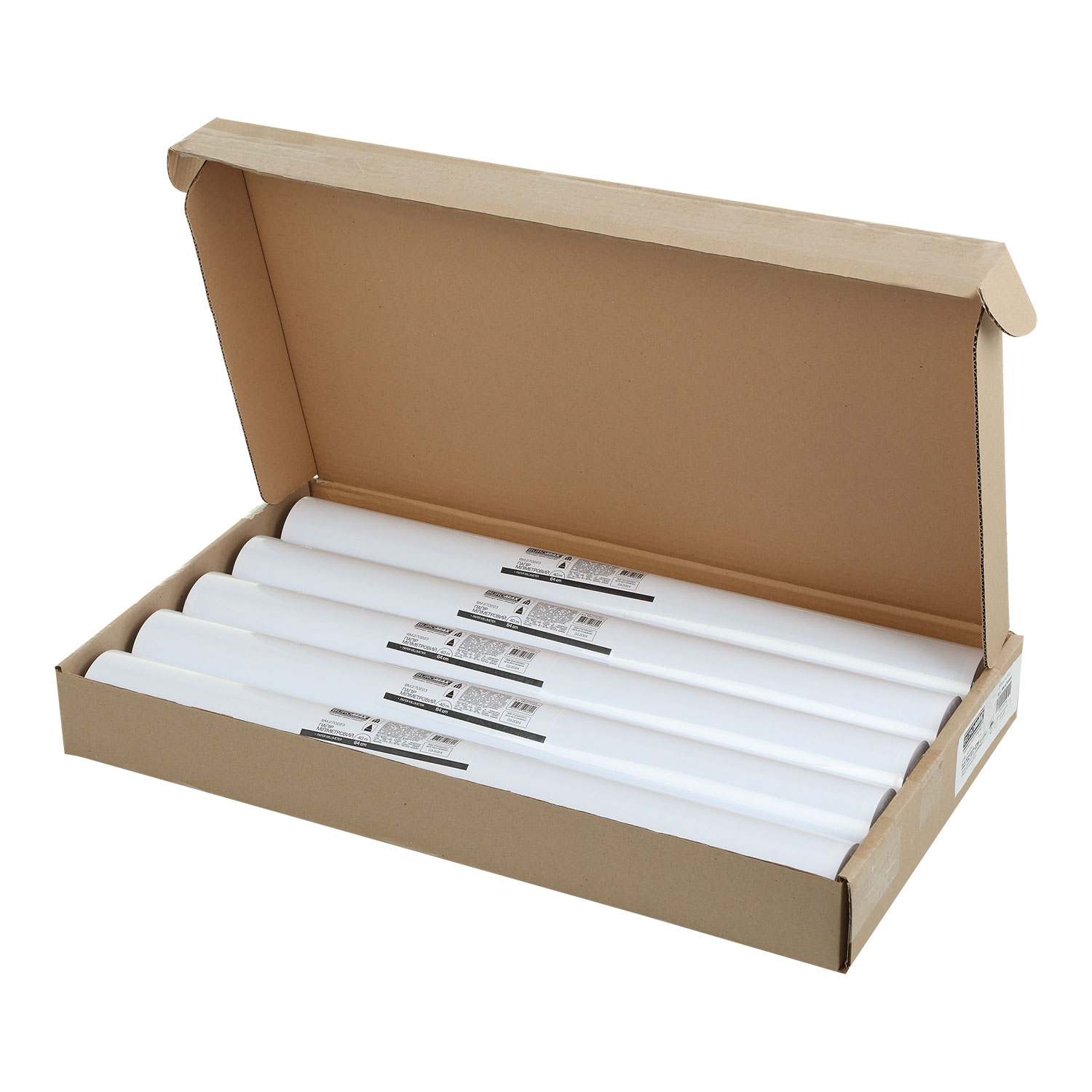 Бумага миллиметровая, масштабно-координатная чертежная 640мм.*40м., 70г/м2., без. втулки, голуб. BuroMax - фото 4