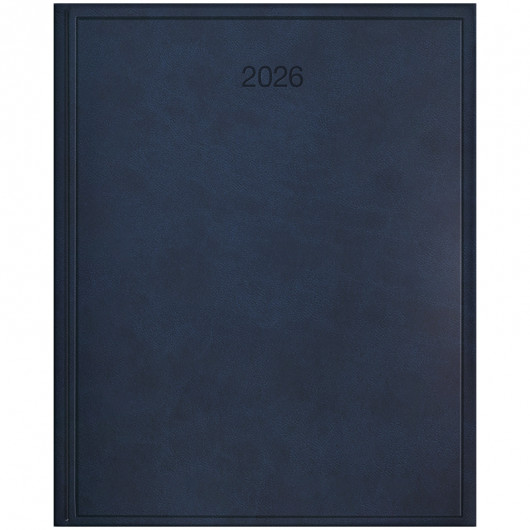 Щотижневик 2026 Бюро Torino, сліпе тиснення, синій Brunnen — фото 2