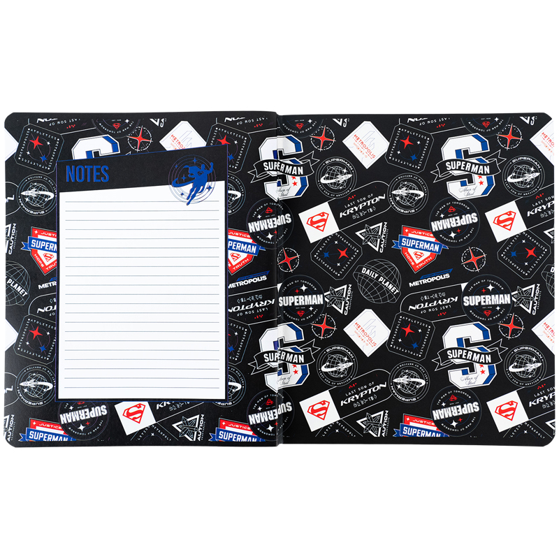 Тетрадь 48 лист., кл., гибр. лак + УФ лак, DC Comics (DC24-259) Kite - фото 22