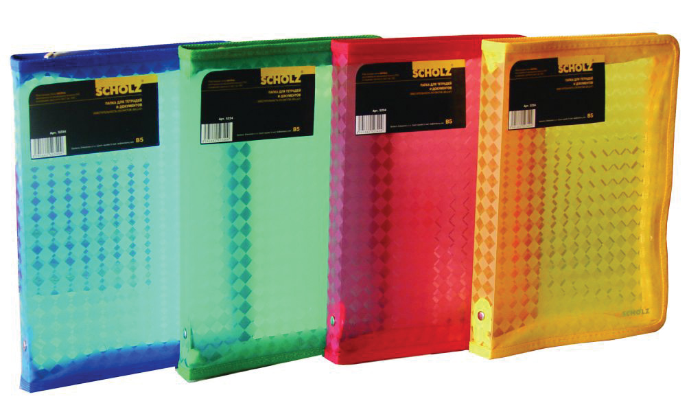 Папка-конверт на молнии В5, ассорт. Scholz - фото 3