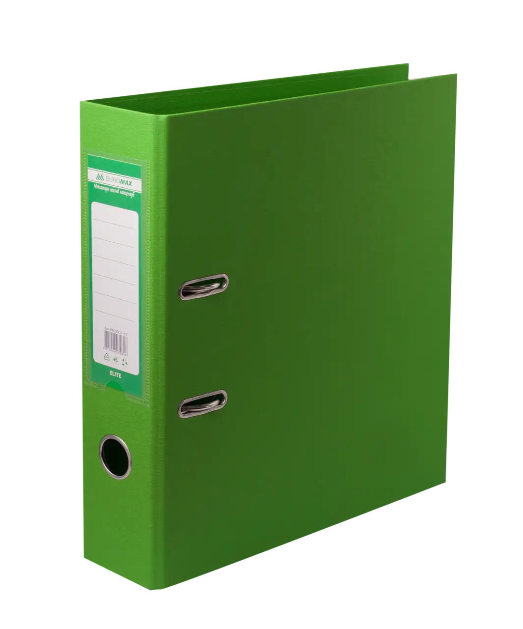 Регистратор 7см. А4 (PP двустороннее покрытие) ELITE, св.-зел. BuroMax - фото 3