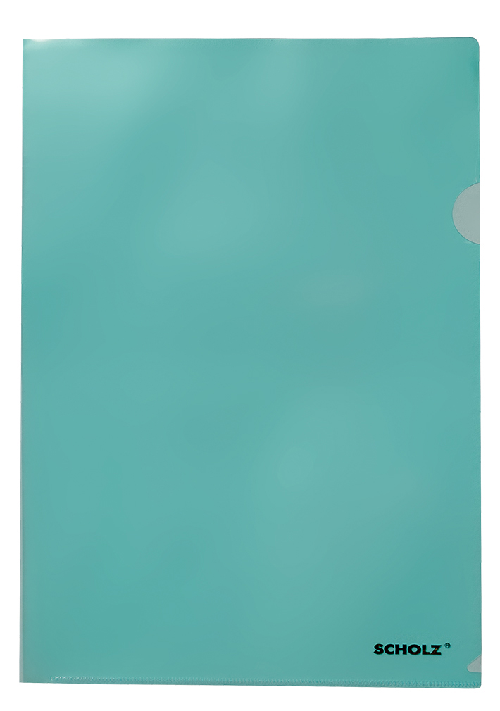 Папка-куток прозора глянсова, товщина 180мкм, зелен. Scholz — фото 3