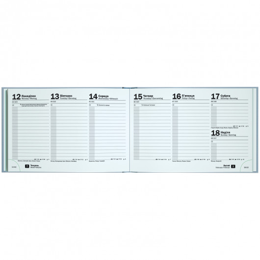 Еженедельник 2026 карманный Torino Trend, голубой Brunnen - фото 2