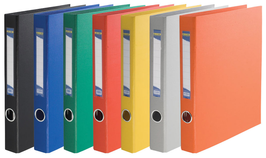 Папка А4, 40мм., 2кольца, сер. BuroMax - фото 3