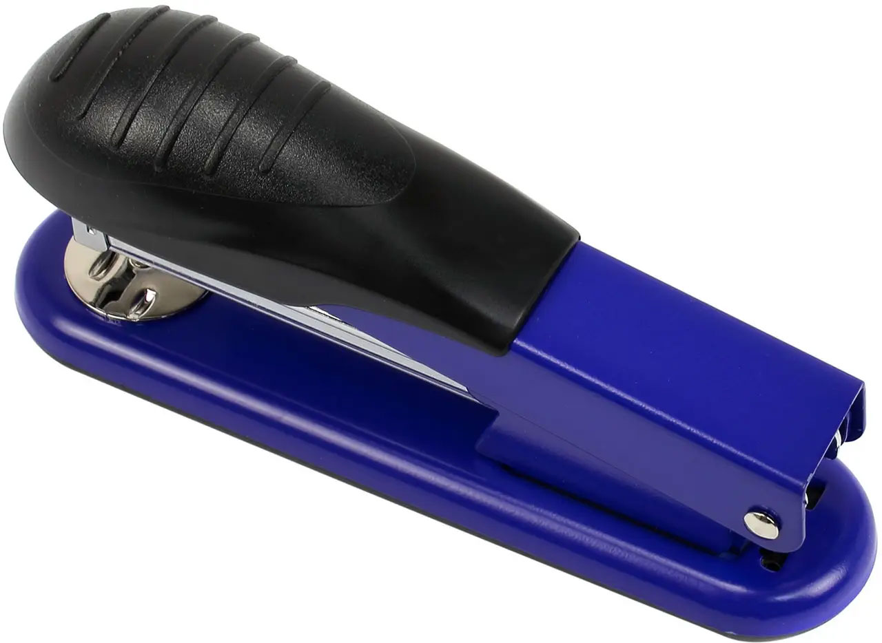 Степлер 24/6, 30л., метал., син. Scholz - фото 3