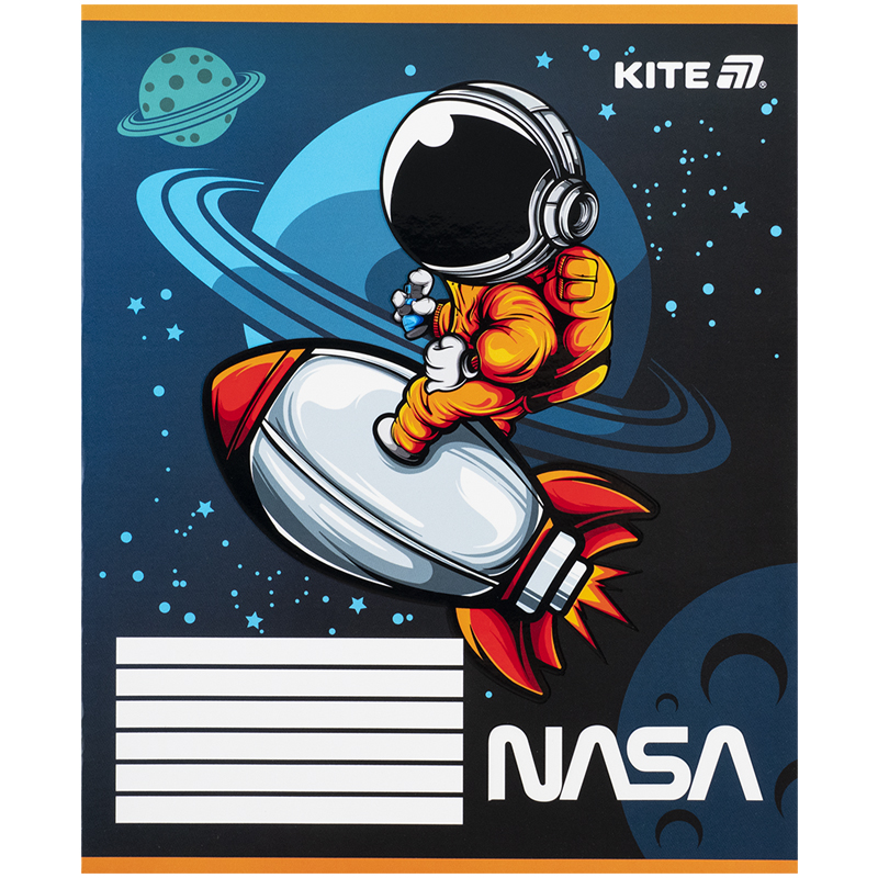 Тетрадь 12 лист., кос., УФ лак объёмный, NASA (NS25-235) Kite - фото 11