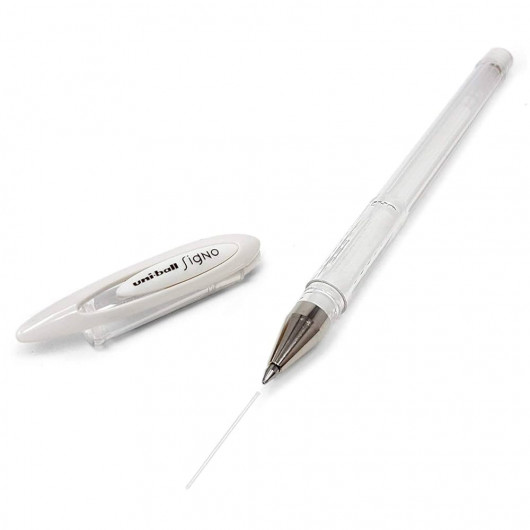 Гельова ручка Uni-ball Signo Angelic Color 0,7мм., корпус прозор., ст. біл. Uni — фото 6