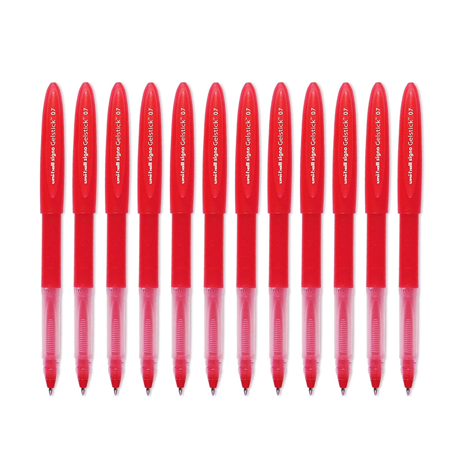 Гелевая ручка Uni-ball Signo Gelstick, 0,7мм., корпус красн., стержень красн. Uni - фото 5