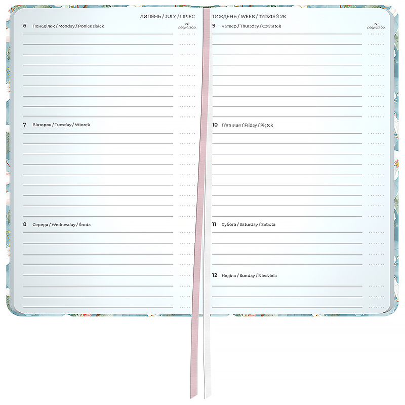 Щотижневик 2026 Pocket, 90*150мм, Gentle Blossom Axent — фото 2