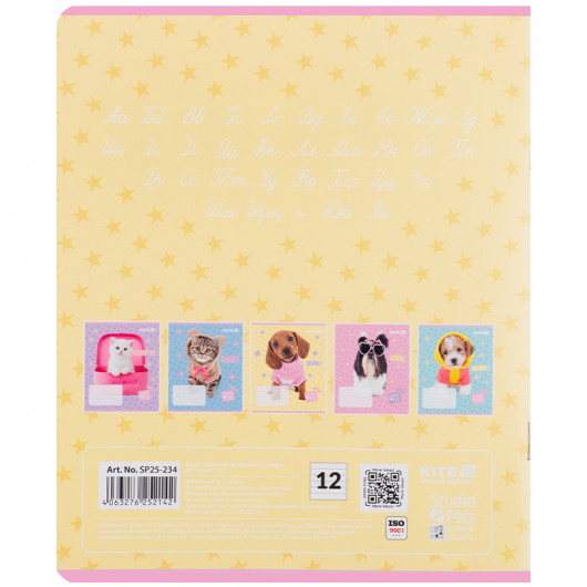 Зошит 12 арк., лін., гібр. лак + УФ лак, Studio Pets (SP25-234) Kite - фото 17