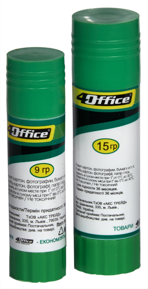 Клей-олівець PVA, 9г. 4Office — фото 3