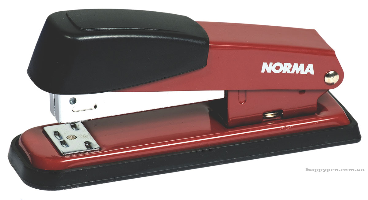 Степлер 24/6, 20арк., металевий, черв. NORMA — фото 4