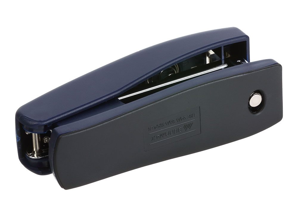 Степлер 24/6, 20л., глубина захвата 65мм., темно-син. BuroMax - фото 5