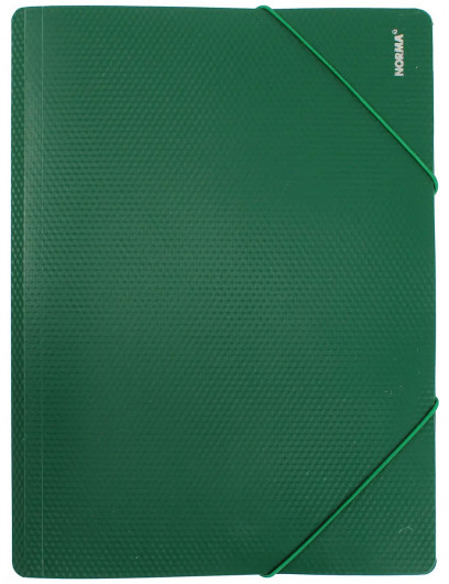 Папка на резинках А4, пластик, зелен. NORMA - фото 4